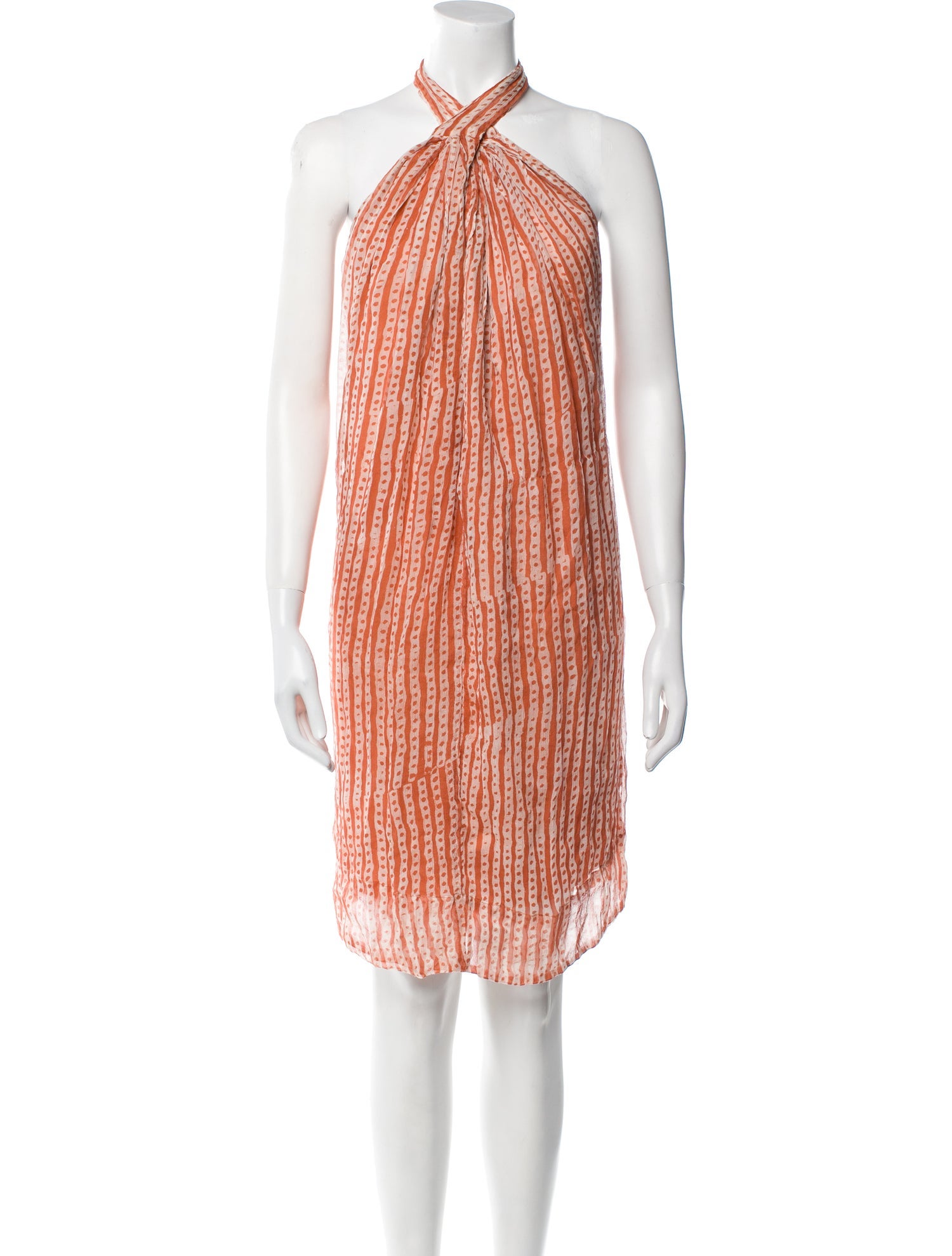 Cloe Cassandro Striped Midi Length Dress