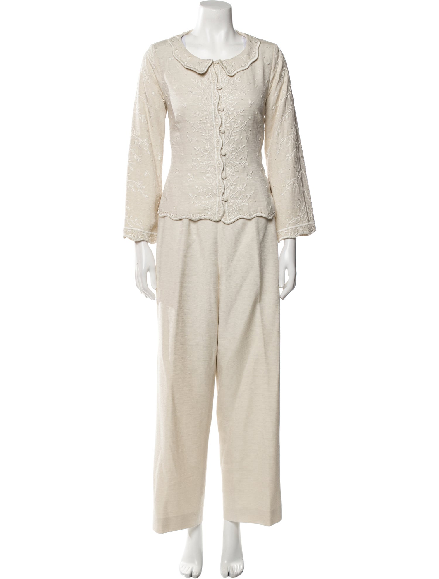 Caroline Charles Silk Pant Set