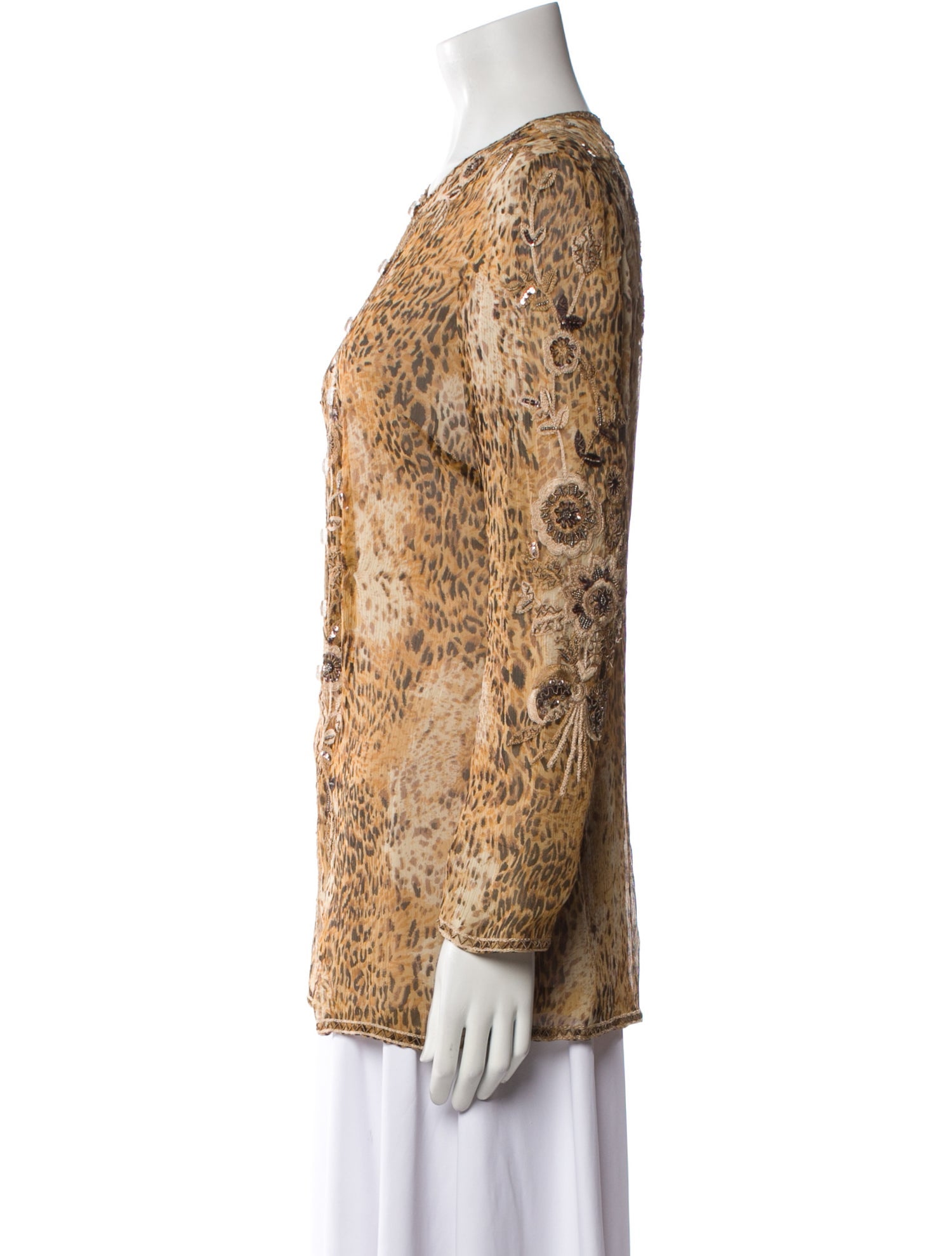 Caroline Charles Silk Printed Jacket