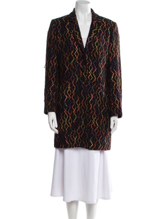 Caroline Charles Wool Animal Print Evening Jacket