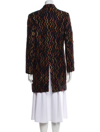 Caroline Charles Wool Animal Print Evening Jacket