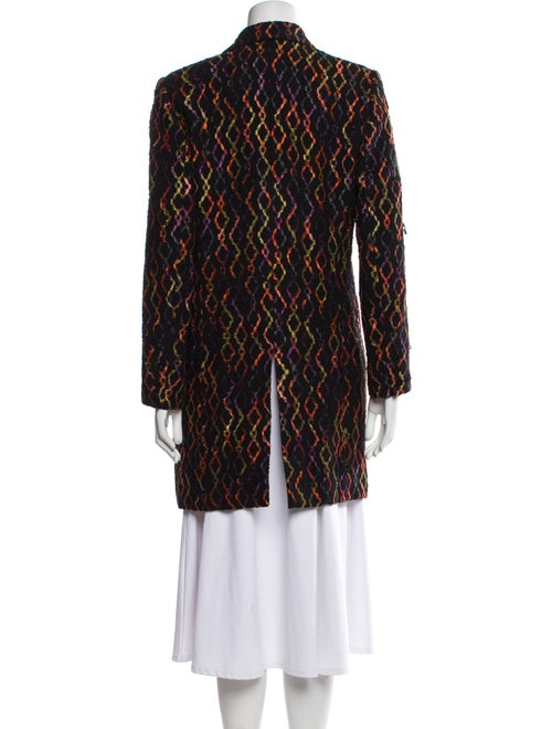 Caroline Charles Wool Animal Print Evening Jacket