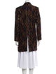 Caroline Charles Wool Animal Print Evening Jacket