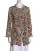 Caroline Charles Silk Animal Print Tunic