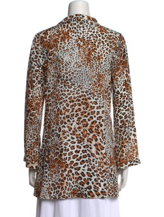 Caroline Charles Silk Animal Print Tunic