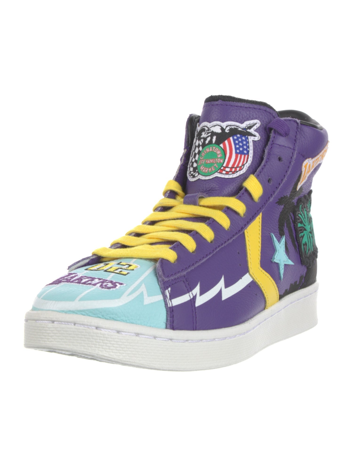 Converse x Chinatown Market Leather Printed Sneakers w/ Tags