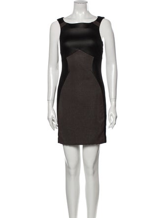 Carlos Campos Square Neckline Mini Dress