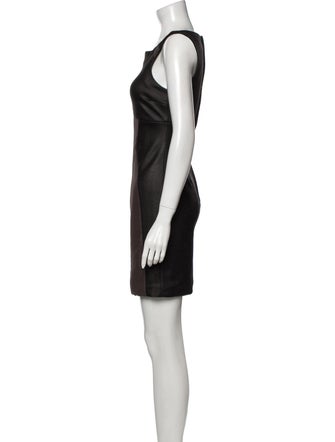 Carlos Campos Square Neckline Mini Dress