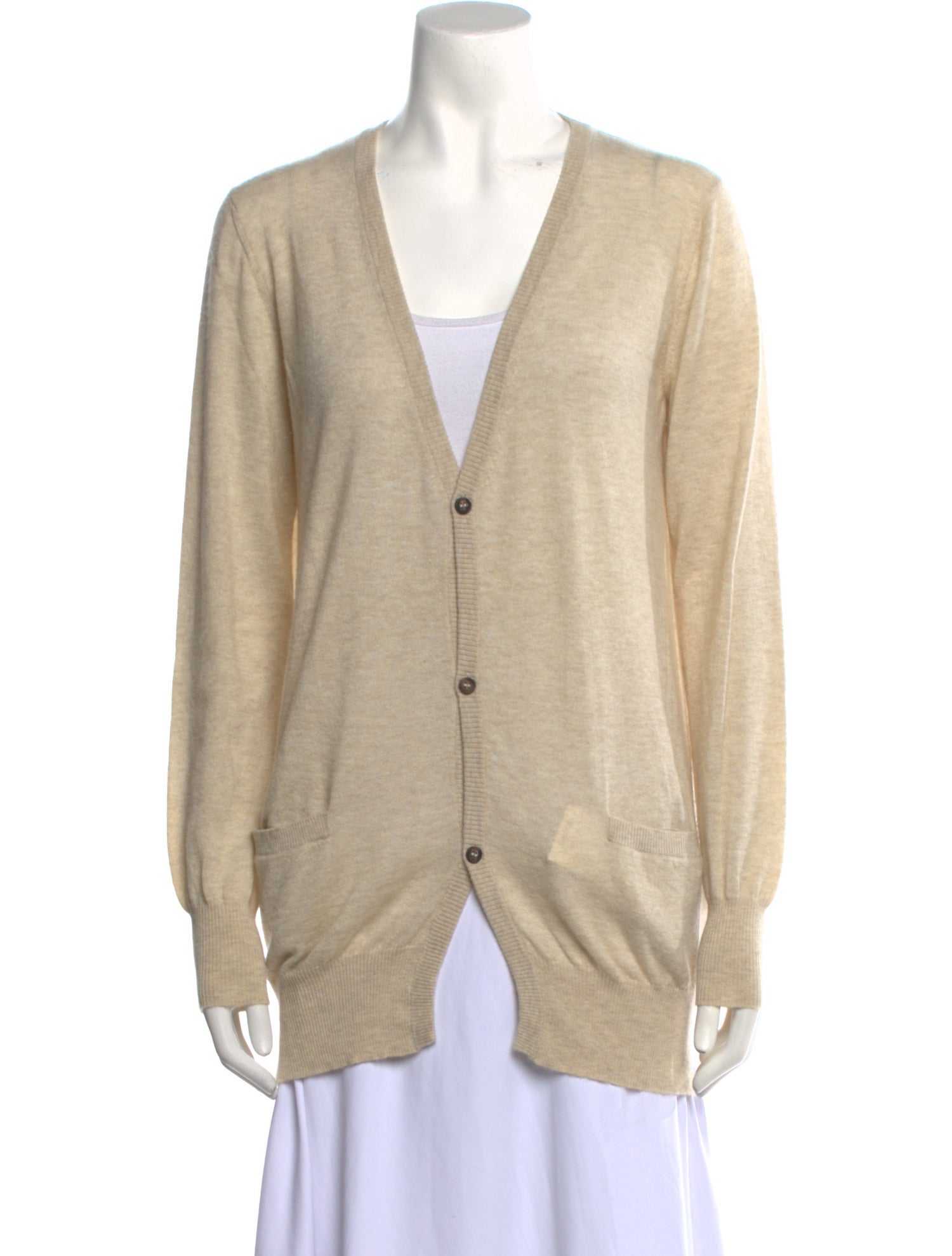 Crimson Cashmere V-Neck Sweater