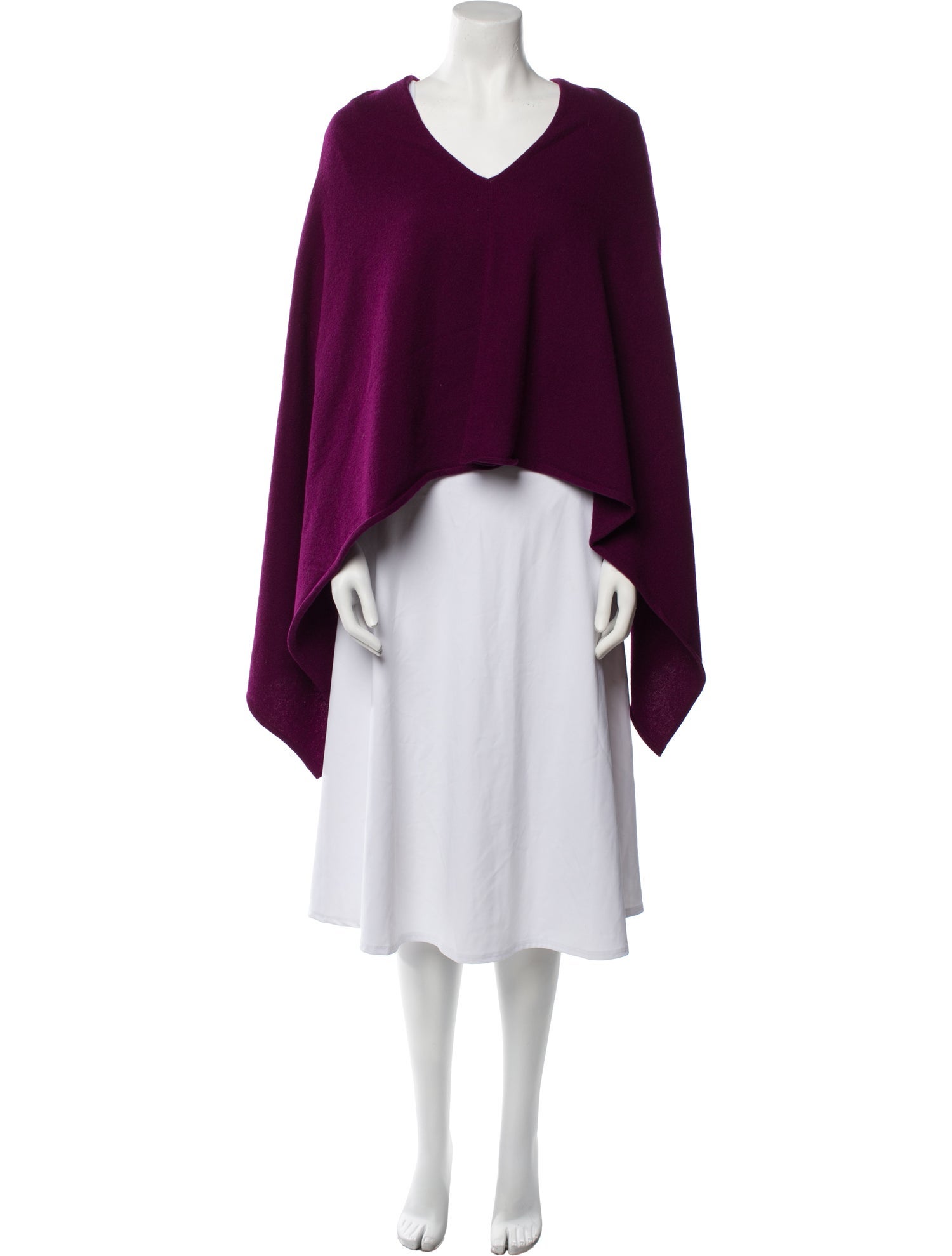 Crimson Cashmere Wool Shawl