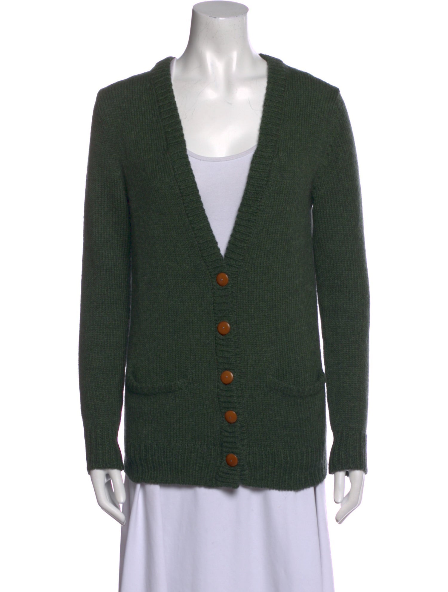 Crimson Cashmere V-Neck Sweater