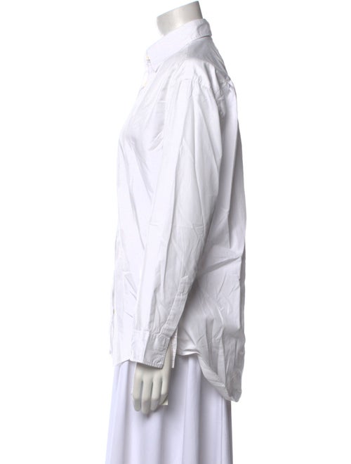 Crimson Cashmere Long Sleeve Button-Up Top