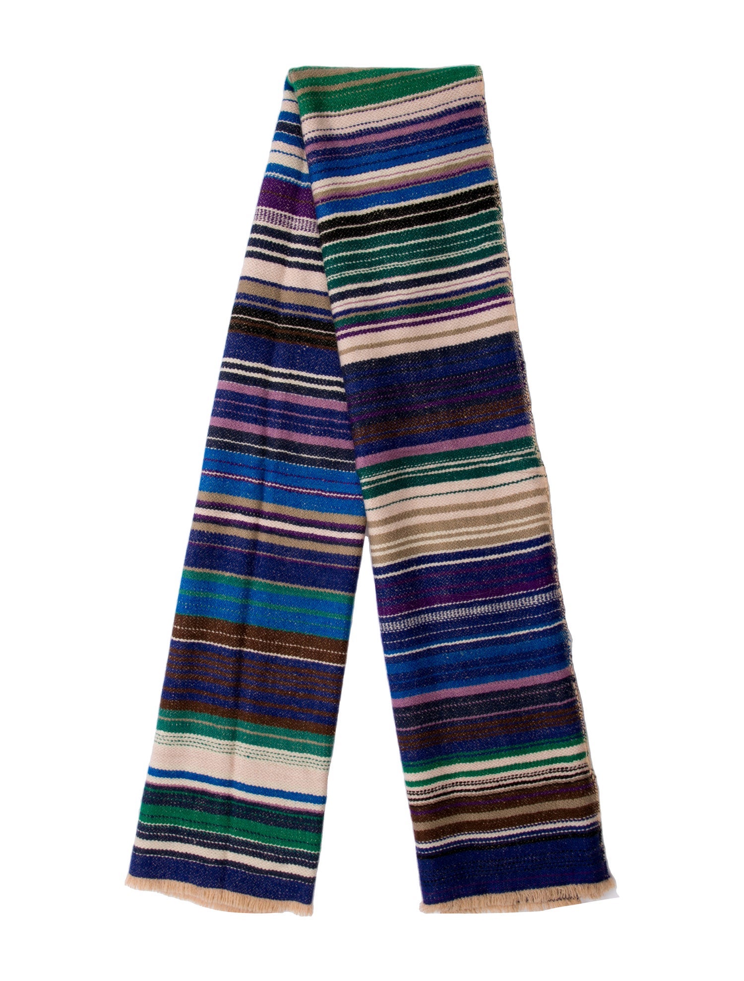 Crimson Cashmere Cashmere Striped Scarf