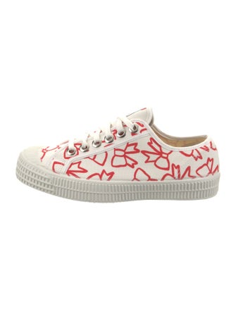 Comme des Garçons Girl Canvas Printed Sneakers