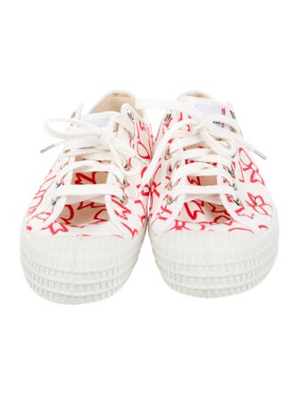 Comme des Garçons Girl Canvas Printed Sneakers