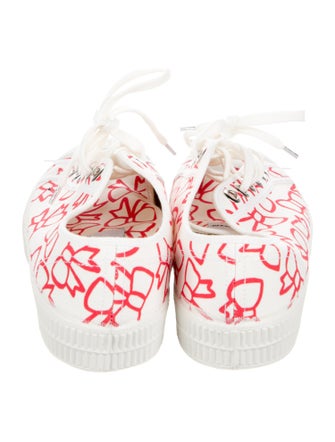Comme des Garçons Girl Canvas Printed Sneakers