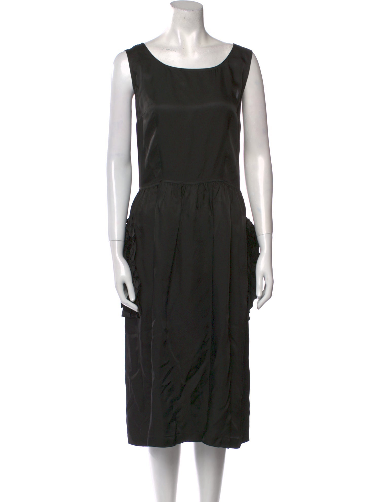 Comme des Garçons Girl Scoop Neck Midi Length Dress