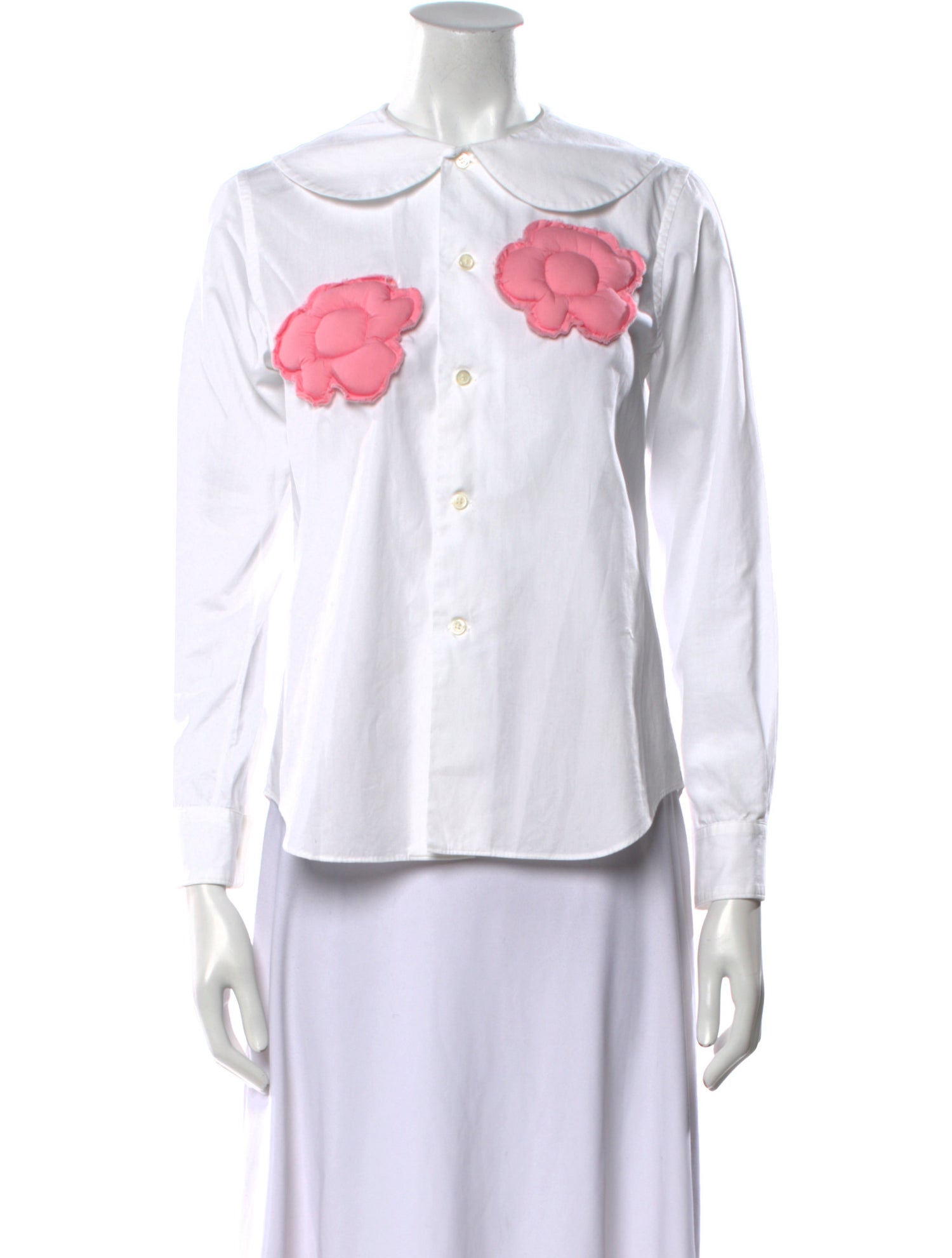 Comme des Garçons Girl Long Sleeve Button-Up Top