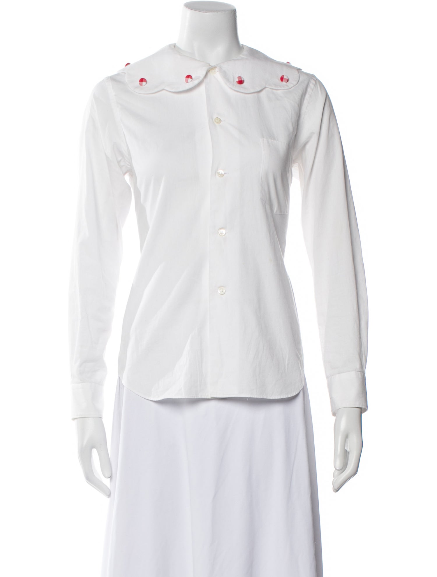 Comme des Garçons Girl Long Sleeve Button-Up Top
