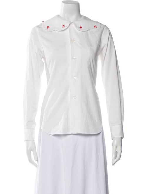 Comme des Garçons Girl Long Sleeve Button-Up Top