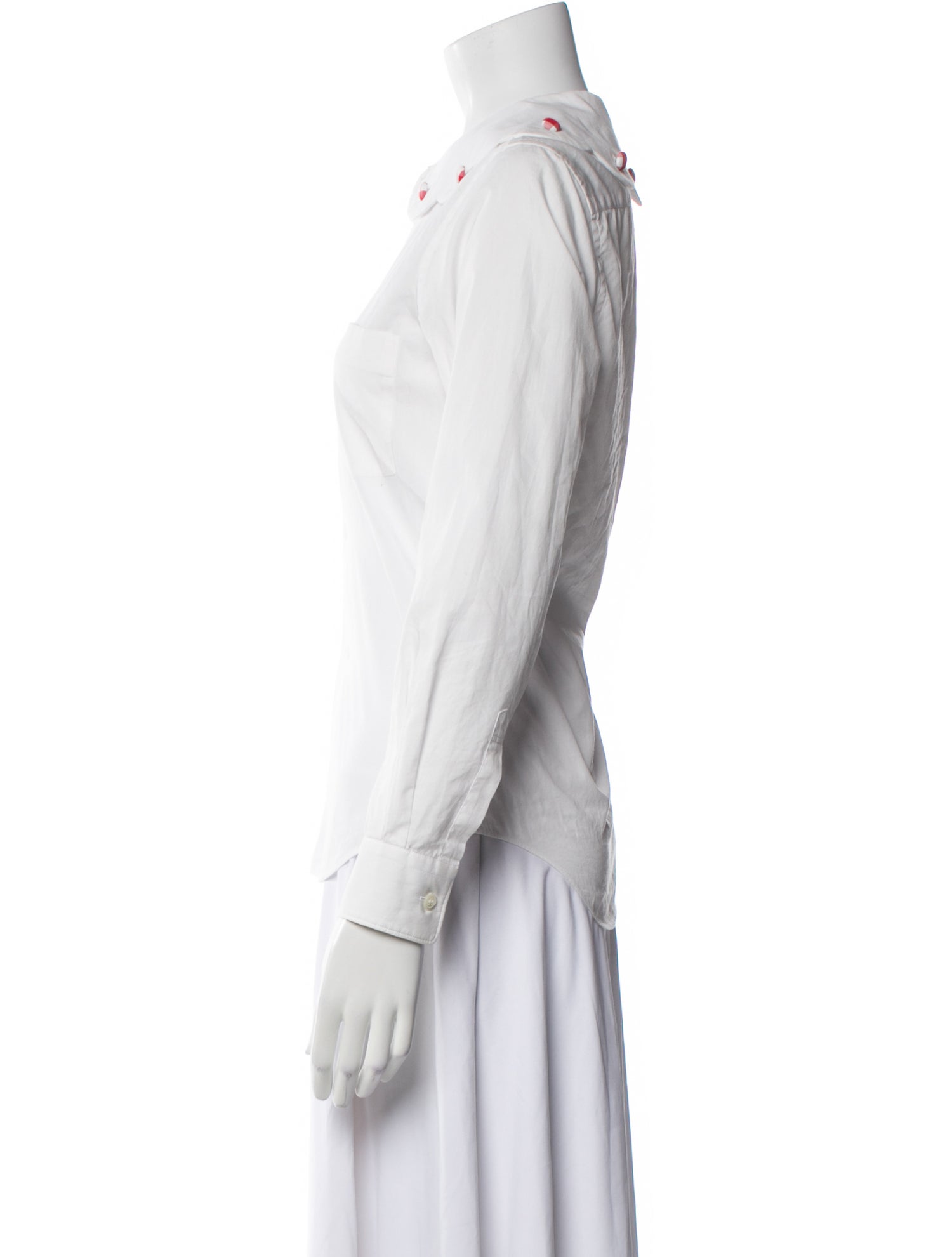 Comme des Garçons Girl Long Sleeve Button-Up Top