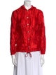 Comme des Garçons Girl Mock Neck Long Sleeve Blouse