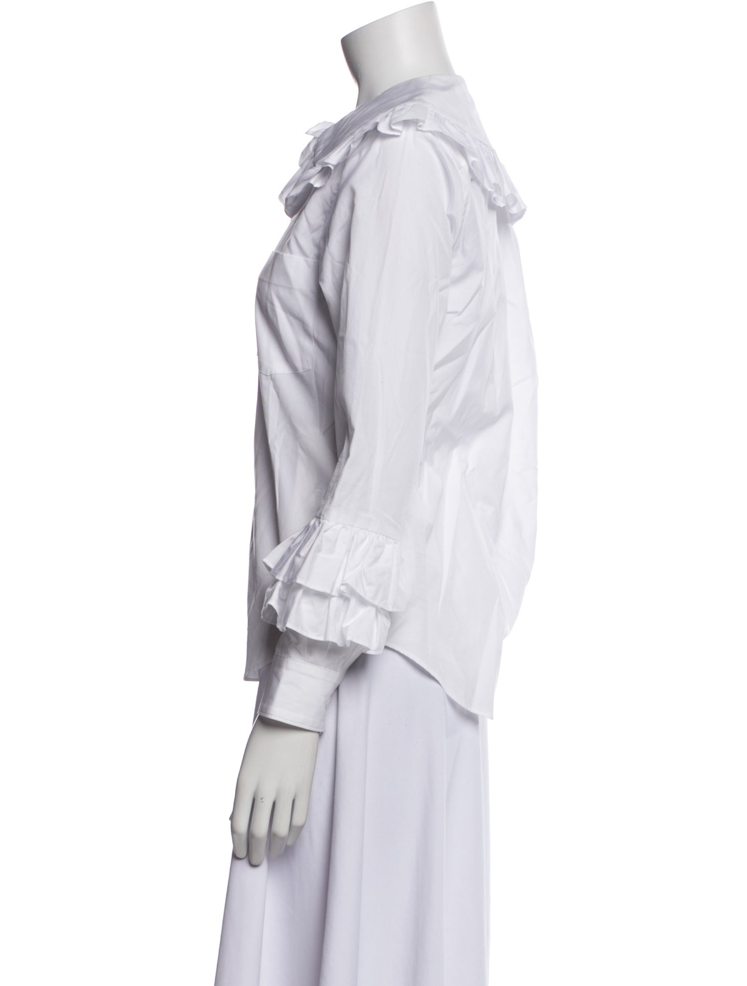 Comme des Garçons Girl Three-Quarter Sleeve Button-Up Top w/ Tags