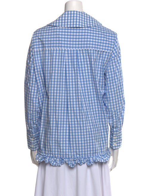 Comme des Garçons Girl Plaid Print Long Sleeve Button-Up Top