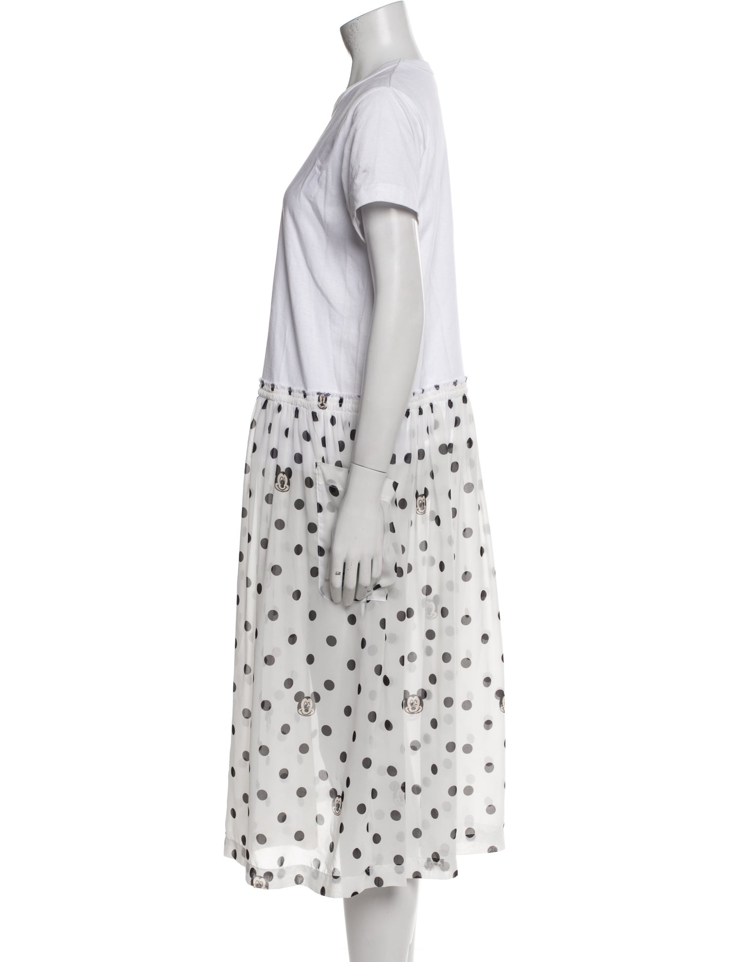 Comme des Garçons Girl Polka Dot Print Midi Length Dress