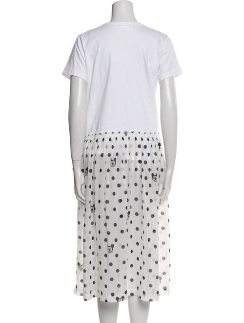 Comme des Garçons Girl Polka Dot Print Midi Length Dress