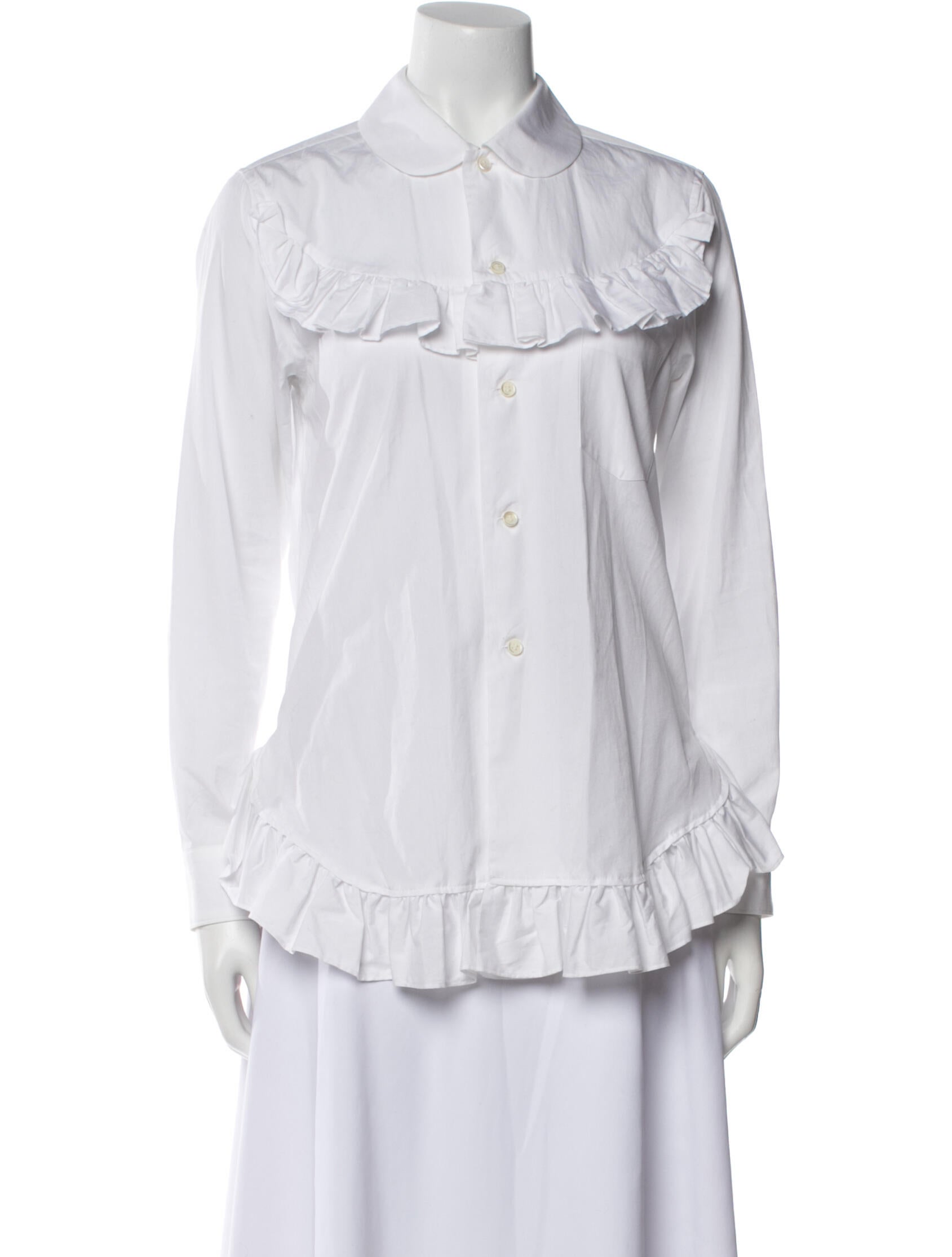 Comme des Garçons Girl Long Sleeve Button-Up Top