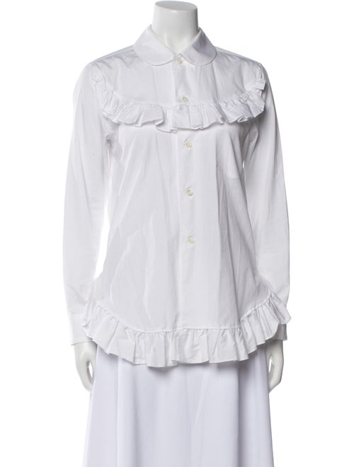 Comme des Garçons Girl Long Sleeve Button-Up Top