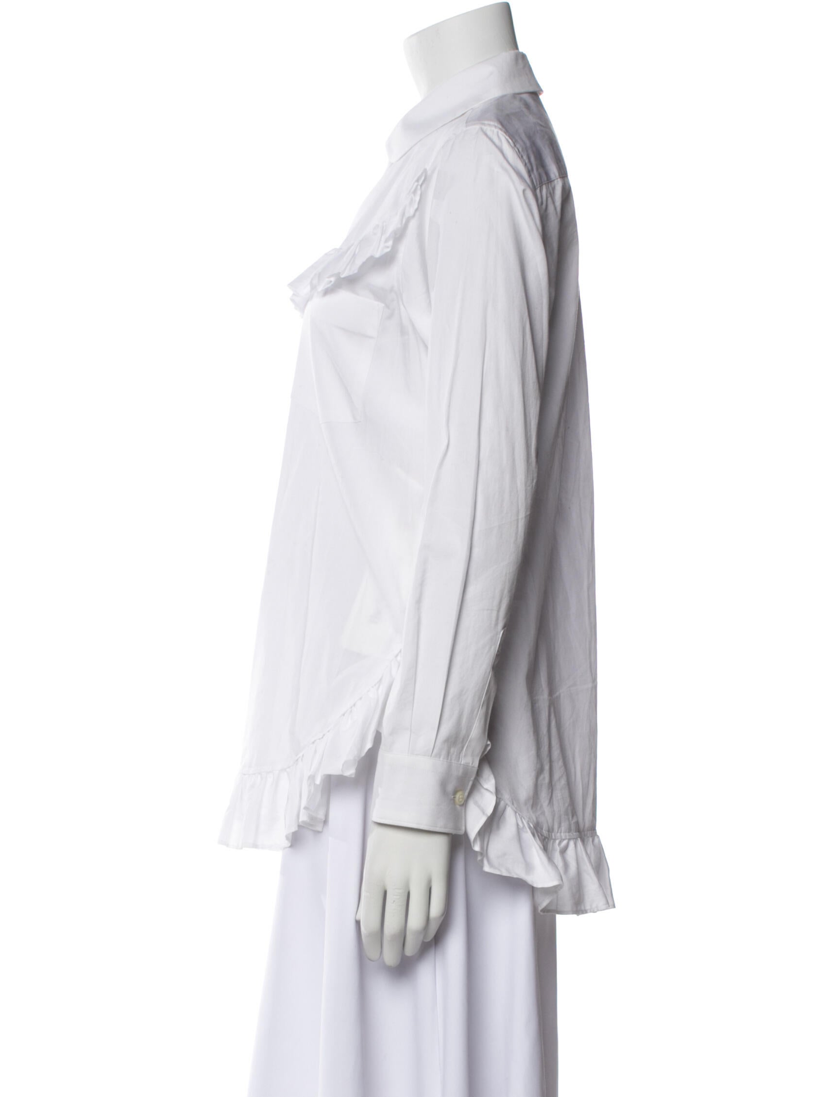 Comme des Garçons Girl Long Sleeve Button-Up Top