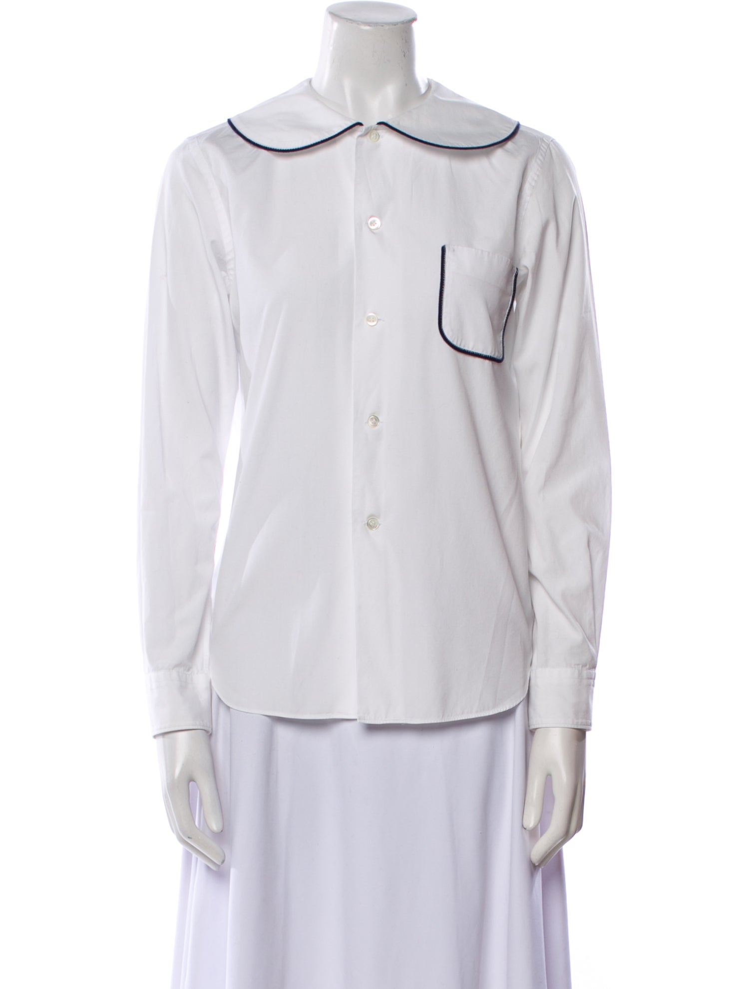 Comme des Garçons Girl Long Sleeve Button-Up Top