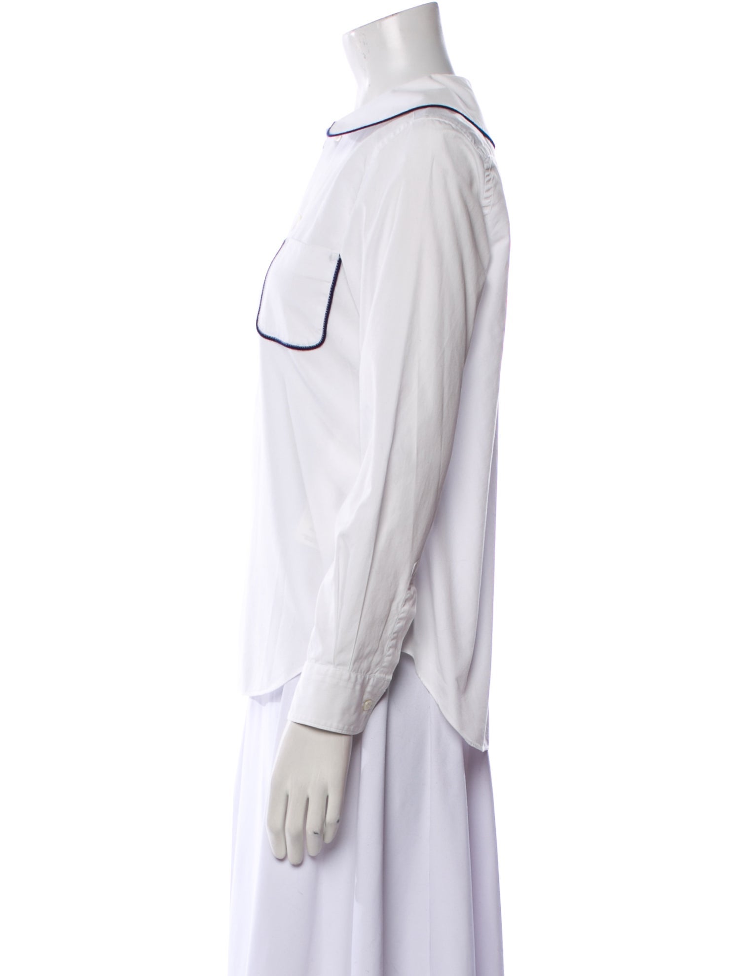 Comme des Garçons Girl Long Sleeve Button-Up Top