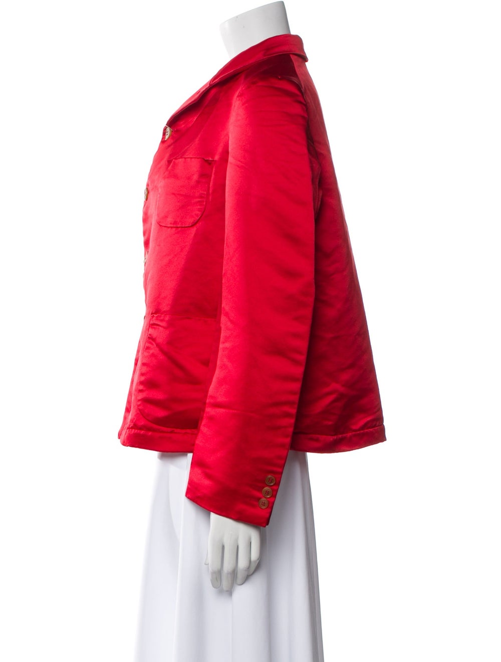 Comme des Garçons Girl Blazer Red Pointed Collar … - image 2