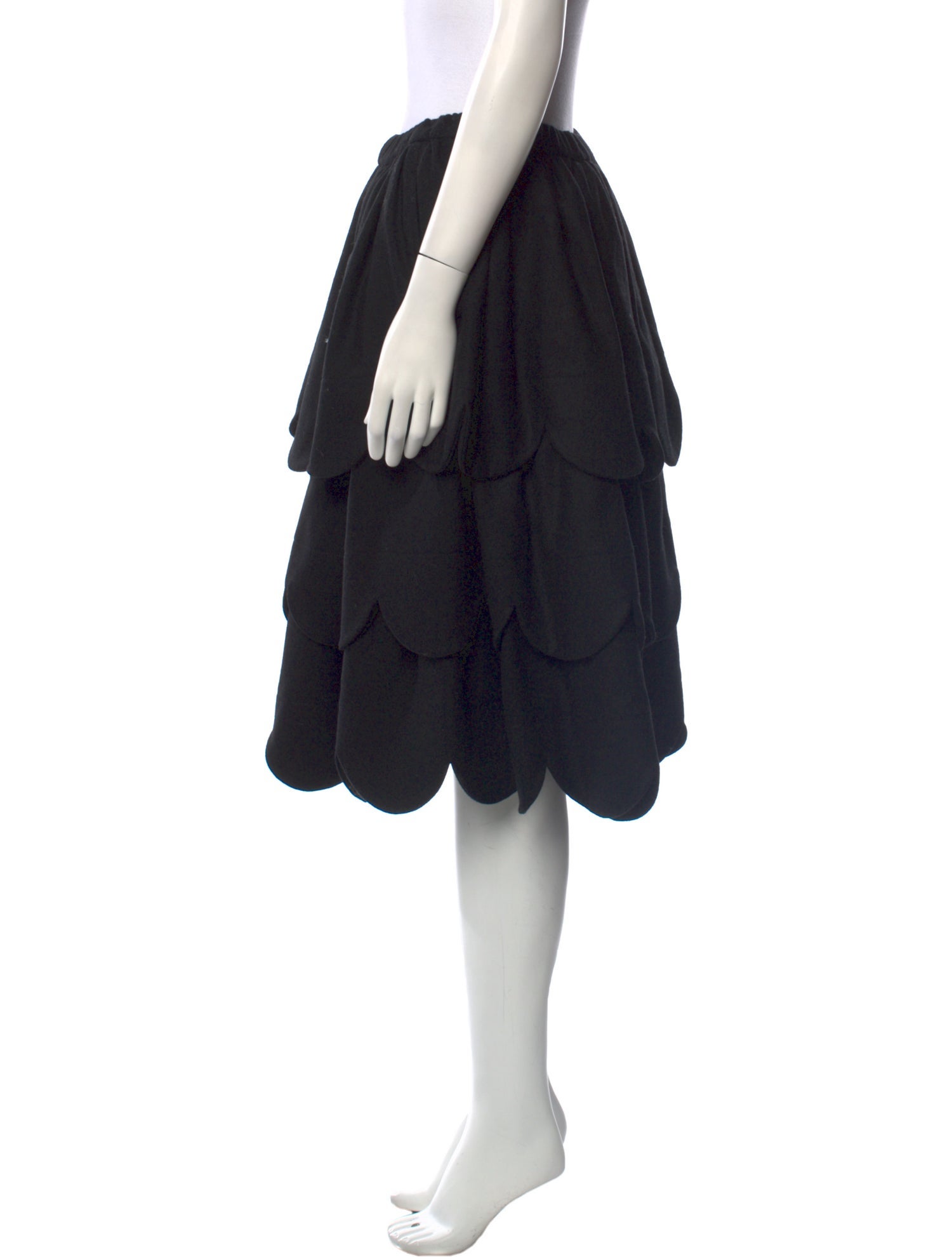 Comme des Garçons Girl Wool Knee-Length Skirt