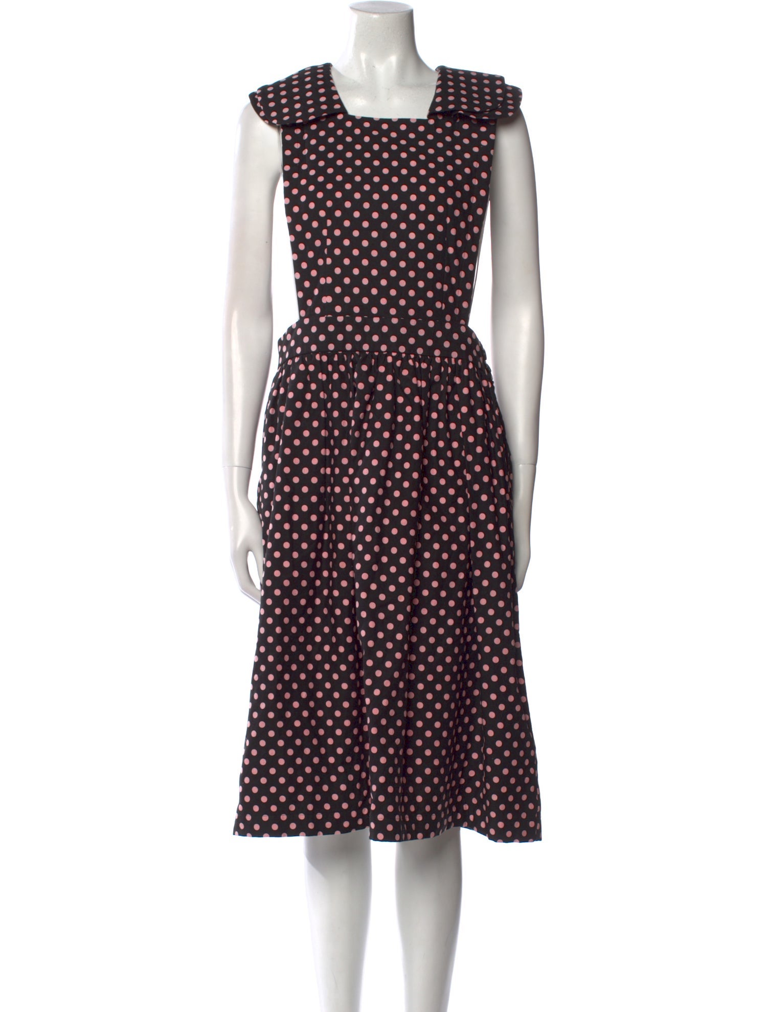 Comme des Garçons Girl Polka Dot Print Midi Length Dress