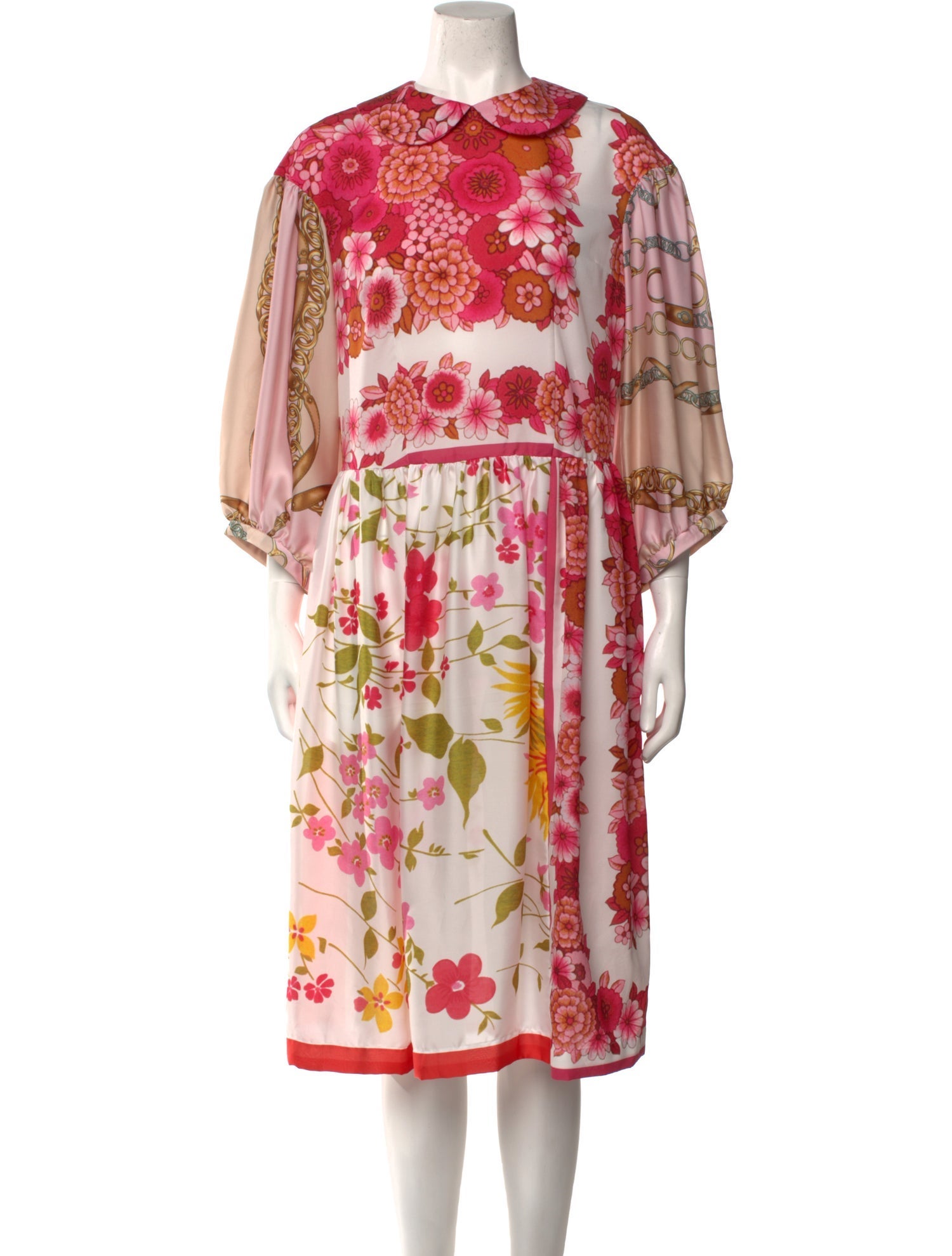 Comme des Garçons Girl Floral Print Midi Length Dress w/ Tags