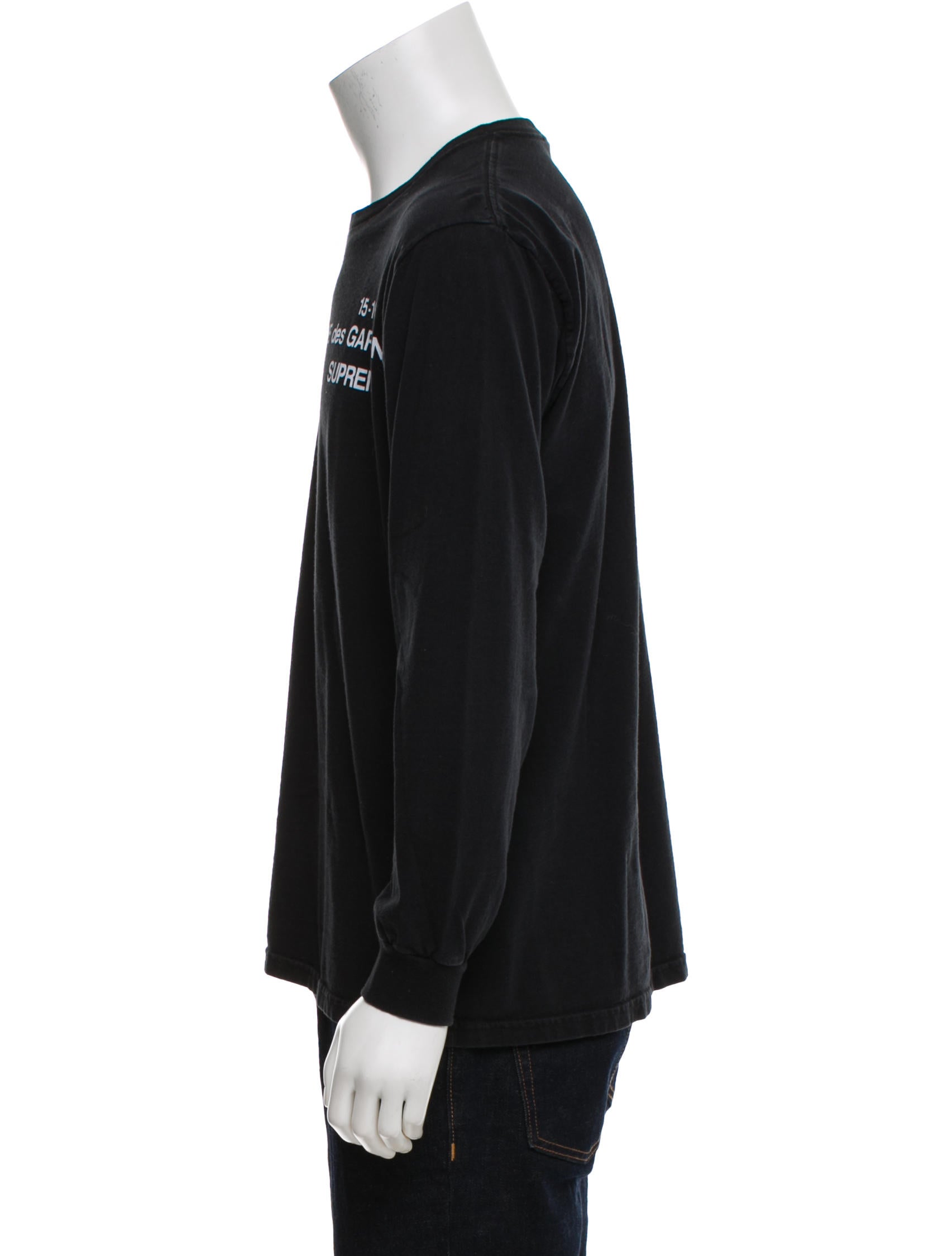COMME des GARÇONS black shirt xs 2015 長袖 Comme des Garçons SHIRT x Supreme Comme des Garçons Shirt x