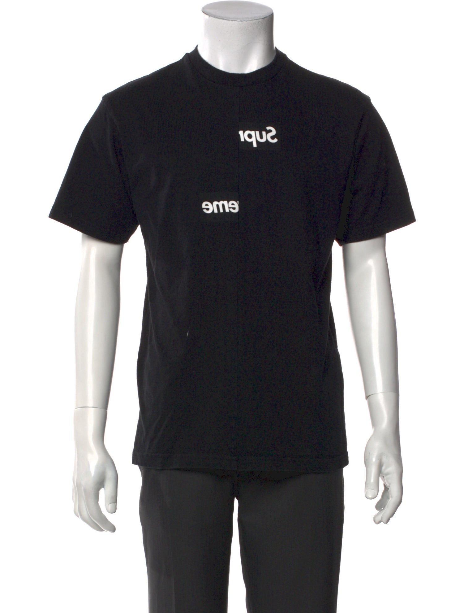 Comme des Garçons SHIRT x Supreme Split Box Logo Graphic Print T-Shirt