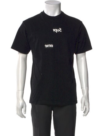 Comme des Garçons SHIRT x Supreme Split Box Logo Graphic Print T-Shirt