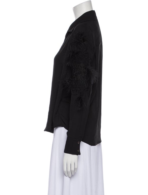 Christian Dada Long Sleeve Button-Up Top