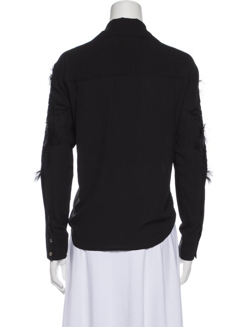 Christian Dada Long Sleeve Button-Up Top