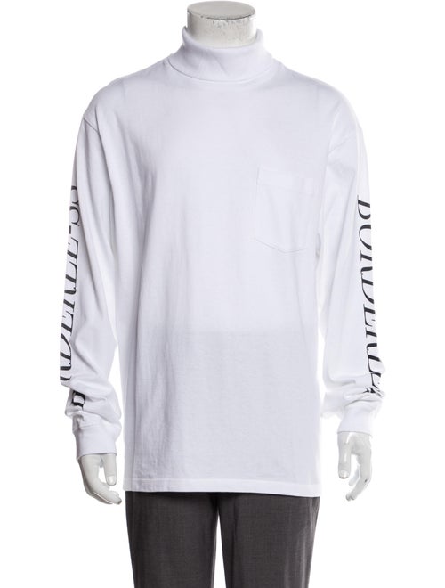 Christian Dada Graphic Print Turtleneck Pullover