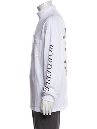 Christian Dada Graphic Print Turtleneck Pullover