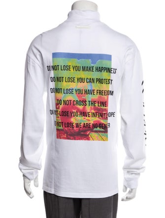 Christian Dada Graphic Print Turtleneck Pullover