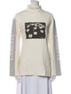 Christian Dada Graphic Print Turtleneck Sweatshirt