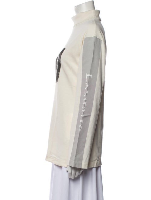 Christian Dada Graphic Print Turtleneck Sweatshirt