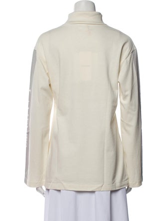 Christian Dada Graphic Print Turtleneck Sweatshirt